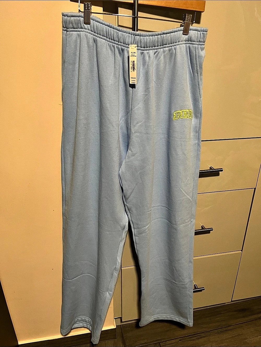 Victoria's Secret PINK Blue Jogger Pants Size XL NWT